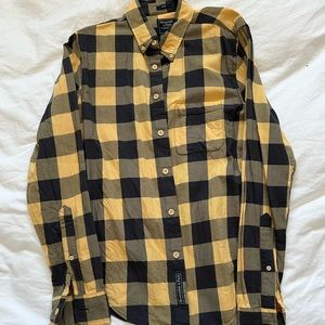 Jcrew yellow and black flannel.
